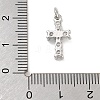Rack Plating Brass Clear Cubic Zirconia Pendants X-KK-M293-13P-3