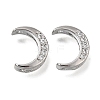 Brass Micro Pave Clear Cubic Zirconia Beads LS-CU-CBAC809-01P-1