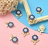 8Pcs Alloy Enamel Pendants ENAM-YW0002-31B-6