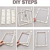 Basswood Assembled Paper Making Frame DIY-WH0001-73B-2