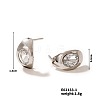 Elegant Diamond Inlaid Geometric Design Fashion Earrings for Women XH3326-1-1