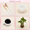 6Pcs Transparent Acrylic Cup Mats AJEW-FG0002-10B-6
