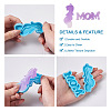 Boutigem 6Pcs 6 Style Mother's Day Theme DIY Pendants Silicone Molds DIY-BG0001-37-4
