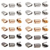 180Pcs 6 Style Zinc Alloy Ribbon Crimp Ends FIND-CA0004-51-5
