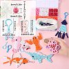 SUNNYCLUE DIY Ocean Theme Keychain Making Kit DIY-SC0023-51-3