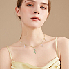6Pcs 304 Stainless Steel Paperclip Chain Necklaces NJEW-SC0001-57A-G-6