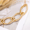 Alloy Exaggerated Oval Link Chain Choker Necklaces for Women FS-WGFD8E5-01-3