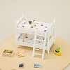 Wood Children Double-Layer Bunk Bed Miniature Ornaments PW-WG88645-01-2