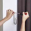 Zinc Alloy U Shape Hook Hangers Curtain SW-TAC0002-08D-6