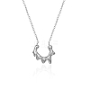 Non-Tarnish Stainless Steel Sun Pendant Necklace with Cable Chains LV0006-2-1