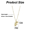 1Pc Initial Letter Brass Pendant Necklaces NJEW-YW0001-24F-2