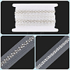 4Yards Polyester Lace Ribbon SRIB-GF0001-73B-02-7