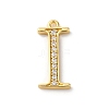 Rack Plating Brass Micro Pave Cubic Zirconia Pendant KK-H449-76G-03-1