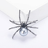 Spider with Plastic Pearl Pins PW-WG19805-01-1
