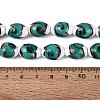 Handmade Gold Sand Lampwork Beads Strands LAMP-Q041-09C-4