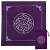 Star Pattern Square Velvet Tarot Tablecloth for Divination AJEW-WH0470-82C-1