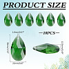10Pcs Glass Pendants GLAA-ME0001-16B-2