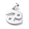 Non-Tarnish 304 Stainless Steel Pendants STAS-L210-06H-P-2