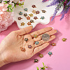 25Pcs 5 Colors Alloy with Rhinestone Pendants FIND-TA0009-29-7