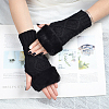 Polyacrylonitrile Fiber Yarn Knitting Fingerless Gloves COHT-PW0001-15C-4