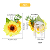 Silk Cloth Imitation Flower Wrist AJEW-CP0001-39-2