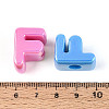 UV Plating Opaque Acrylic European Beads OACR-M027-03F-4