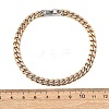 304 Stainless Steel Cuban Link
Chain Bracelets for Women BJEW-F527-05G-5