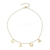 Mother's Day 304 Stainless Steel Letter MAMA Pendant Necklace NJEW-JN04702-7