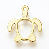 Alloy Open Back Bezel Pendants X-PALLOY-R098-62G-2