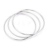 3Pcs 304 Stainless Steel Plain Bangles Set For Women BJEW-N033-01P-1