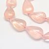 Natural Rose Quartz Beads Strands G-G695-09-2