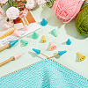  120Pcs 8 Style Synthetic Rubber Knitting Needle Point Protectors DIY-NB0010-19-4