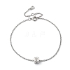 Cube Micro Pave Cubic Zirconia Pendant Necklaces & Bracelets Sets SJEW-JS01116-03-7