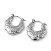 Non-Tarnish 304 Stainless Steel Bohemia Teardrop Hoop Earrings for Women EJEW-I284-05P-1