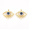 Brass Resin Pendants KK-T070-94-1