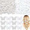 40Pcs 2 Styles Polyester Lace Butterfly Ornament Accessories FIND-NB0007-12-1