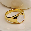 304 Stainless Steel with Natural Shell Finger Rings WGA15AE-02-4