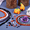 12 Strands 12 Style Halloween Theme Transparent Glass Beads Strands GLAA-TA0001-42-6