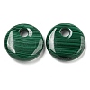 Natural Malachite Pendants G-Q185-01A-01-1