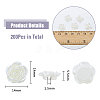 200Pcs ABS Imitation Pearl Beads OACR-DC0001-26-2