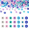175Pcs 7 Colors Handmade Evil Eye Lampwork Beads EGLA-TA0001-32-1