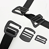 WADORN 6Pcs 3 Style Zinc Alloy Adjustable Buckles FIND-WR0010-85-5