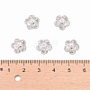 201 Stainless Steel 5-Petal Flower Filigree Fancy Bead Caps STAS-E088-01-4