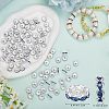 120Pcs Brass Rhinestone Spacer Beads RB-SZ0001-07A-2