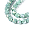 Anti-Tarnish Electroplate Glass Beads Strands EGLA-ZX010-8mm-11-5
