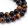 Natural Gemstone Round Bead Strands G-J303-13-6mm-3