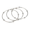 Tarnish Resistant 201 Stainless Steel Bangle Sets BJEW-O115-85P-1