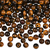 200Pcs Round Natural Tiger Eye Beads G-SP0001-21A-3