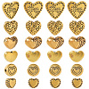 120Pcs 6 Styles Tibetan Style Alloy Beads TIBE-SP0001-22A-1