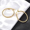 201 Stainless Steel Hoop Earrings EJEW-Q026-13G-B-5